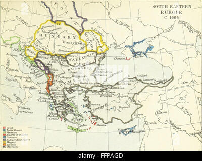 Dieses zweibändige Set bietet eine umfassende Untersuchung der historischen Geographie Europas mit Karten und Texten, um die Entwicklung des Kontinents im Zeitverlauf zu analysieren. Stockfoto