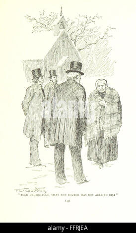 „A Doctor of the Old School“ untersucht die medizinischen Praktiken und die gesellschaftliche Rolle von Ärzten in der Vergangenheit. Mit Illustrationen von F. C. Gordon bietet das Buch einen Einblick in die Praxis der frühen Ärzte, ihre Beziehung zu Patienten und die Entwicklung des medizinischen Wissens und der Ethik. Stockfoto