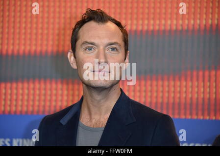 Berlin, Deutschland. 16. Februar 2016. Jude Law/66. Berlinale Pressekonferenz Genie in Berlin Hotel Hyatt bin 16.02.2016 © Dpa picture-Alliance/Alamy Live News Stockfoto