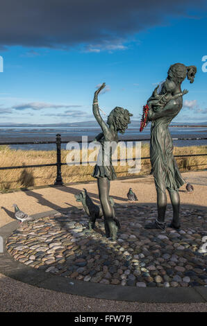 Willkommen Sie zu Hause eine Skulptur in Fleetwood
