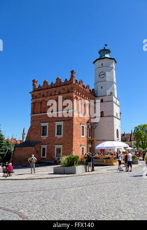 Rathaus in der Altstadt in Sandomierz in Polen Stockfoto