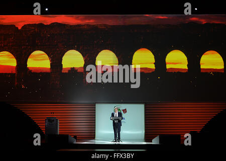 Rom, Italien. 17. Februar 2016. Sergio Castellitto Roma 17.02.2016 Palazzo dei Congressi Präsentation des Antragsformulars für die Organisation des 2024 Olympischen und Paralympischen Spiele Presentazione del Dossier pro la Candidatura Olimpica e Paraolimpica di Roma 2024 Credit: Insidefoto/Alamy Live News Stockfoto