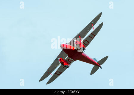 De Havilland DH90 Dragonfly bei Shoreham airshow Stockfoto