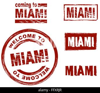 Stilisierte Tinte Marken zeigt die Stadt von Stock Vektor