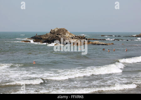 Ozram Beach oder wenig Vagator Beach in Goa; Indien Stockfoto