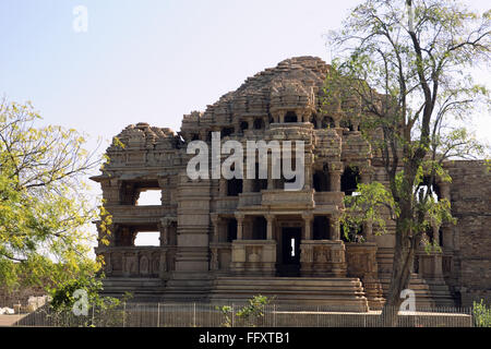 Sasbahu Tempel; SAS Bahu Mandir, SAS Bahu Tempel, Sahastrabahu Tempel, Harisadanam Tempel, Gwalior; Madhya Pradesh; Indien, Asien Stockfoto