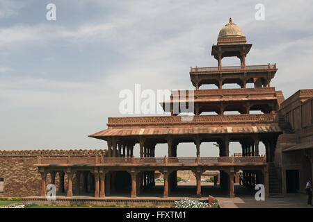 Panch Mahal, Palast, Fatehpur Sikri, Uttar Pradesh, Indien, asien Stockfoto