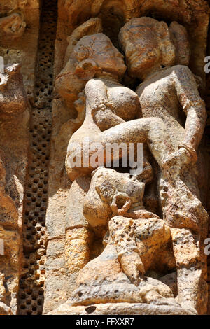 Sun Temple Konarak Orissa Indien Stockfoto