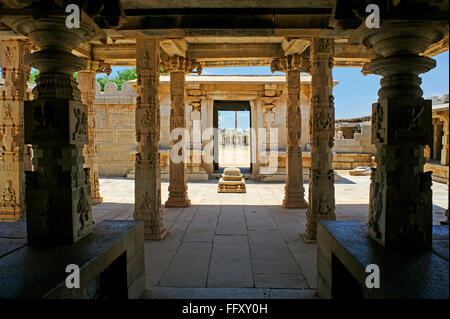 Hazara Rama Tempel, Hampi, Vijayanagar, Dist Bellary, Karnataka, Indien-UNESCO-Welterbe Stockfoto