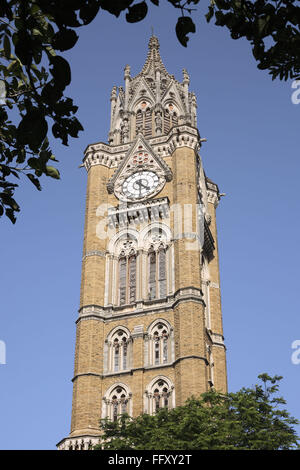 Rajabhai Tower, Bombay Mumbai, Maharashtra, Indien Stockfoto