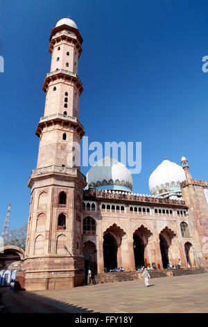 Taj Ul Masjid erbaut 1868 von Shah Jahan Begum, Bhopal, Madhya Pradesh, Indien Stockfoto