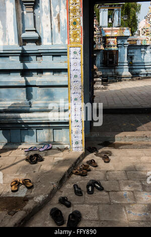 Der Ishvara (Vishnu) Tempel in Pondicherry, Tamil Nadu, Indien, Asien Stockfoto