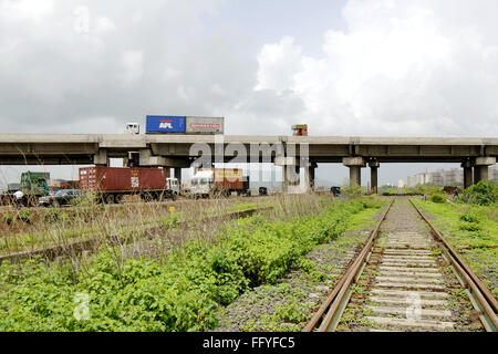 Pagote Brücke Nhavasheva, Panvel; Bombay; Mumbai; Maharashtra; Indien Stockfoto