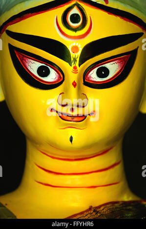 Göttin Durga Idol; Kumartuli; Kalkutta Calcutta; Westbengalen; Indien 12. September 2009 Stockfoto
