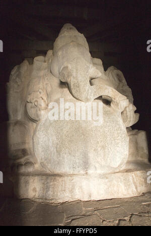 Kadalekalu Ganesha in Hampi, Karnataka, Indien Stockfoto