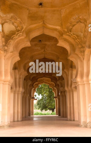 Lotus Mahal, Chitrangi Mahal, Kamal Mahal, Hampi, Karnataka, Indien, Asien Stockfoto