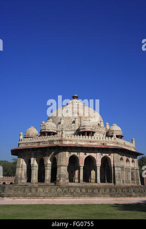 Isa Khan Grab in 1547 n. Chr. erbaute Komplex, Humayun Mausoleum Delhi, Indien zum UNESCO-Weltkulturerbe Stockfoto