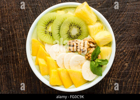 Winter-Smoothie-Schüssel Stockfoto