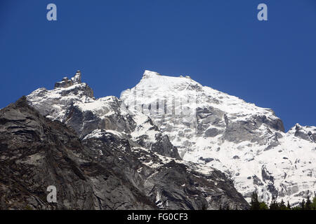 Schneeberg Gaumukh Gangotri Uttarakhand Indien Asien Stockfoto