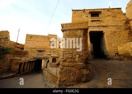 Ganesh Pol Tor in Jaisalmer Fort; Rajasthan; Indien Stockfoto