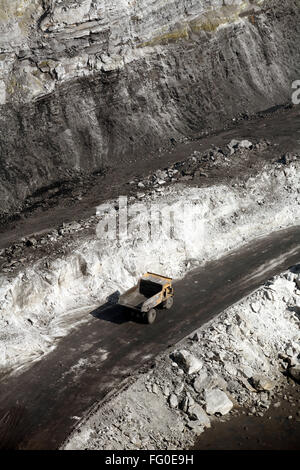 Übersicht-Kohlemine in Jharkhand, Indien Stockfoto