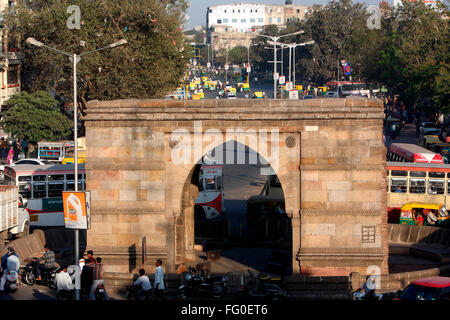 Astodia Darwaja der Bhadra Fort befindet sich im Zentrum der alten Ahmedabad; Gujarat; Indien Stockfoto