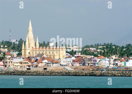 Unsere Liebe Frau von Lösegeld Kirche im gotischen Stil, Kanyakumari, Tamil Nadu, Indien Stockfoto