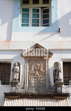 Kirche und Kloster von Santa Monica erbaute 1627 A.D., UNESCO-Weltkulturerbe, Old Goa, Velha Goa, Indien Stockfoto