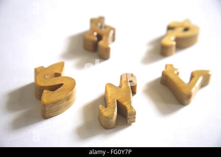 Konzept, Ashkar Buchstaben des englischen Alphabets aus Holz gefertigt Stockfoto