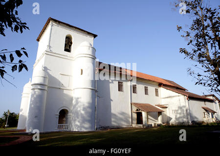 Die Kirche unserer lieben Frau vom Rosenkranz erbaute 1544 A.D., UNESCO-Weltkulturerbe, Old Goa, Velha Goa, Indien Stockfoto