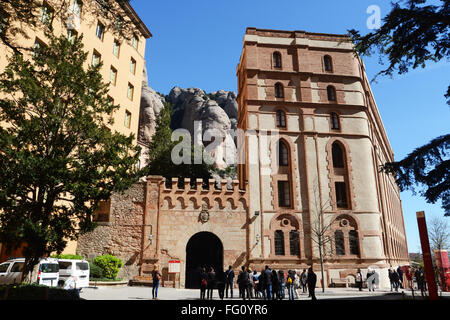 Kloster Montserrat in der Nähe von Barcelona, Spanien. Stockfoto