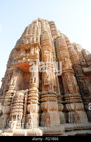 Lingaraj Bügel im 11. Jahrhundert, Bhubaneswar, Orissa, Indien Stockfoto