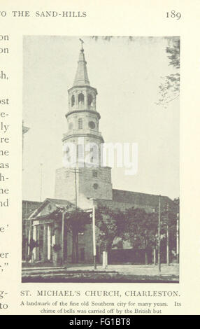 Ein Vintage-Buch mit dem Titel „The Century Book of the American Revolution“, das eine Pilgerreise einer Gruppe junger Menschen zu den historischen Schlachtfeldern der Amerikanischen Revolution dokumentiert. Das Buch erzählt von ihren Erfahrungen und der historischen Bedeutung jedes Ortes, den sie besuchen. Stockfoto