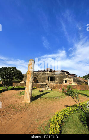 Bhagavatapurana Höhle Tempel Ravanaphadi Aihole Karnataka Indien Asien Okt 2010 Stockfoto