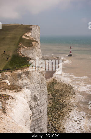 Der Leuchtturm unter Beachy Head Stockfoto