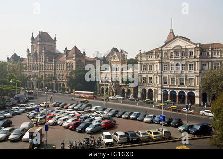 19. Jahrhundert Neo-gotisches Gebäude Elphinstone College David Sassoon Bibliothek Army Navy Kastellareal Bombay Mumbai Maharashtra Stockfoto