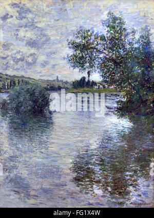 Die Seine bei Vetheuil 1879 Claude Monet 1840-1926 Frankreich Französisch Stockfoto