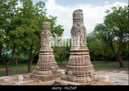 Torana Gateway im Sonnentempel in Modhera; Mehsana; Gujarat; Indien Stockfoto