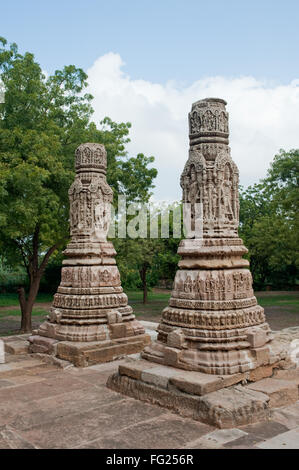 Torana Gateway im Sonnentempel in Modhera; Mehsana; Gujarat; Indien Stockfoto