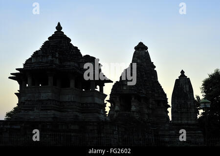 Vishvanath Tempel Khajuraho Madhya Pradesh, Indien Stockfoto