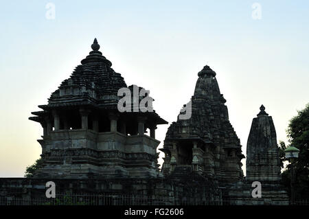 Vishvanath Tempel Khajuraho Madhya Pradesh, Indien Stockfoto