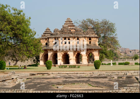 Lotus Mahal; Hampi; Karnataka; Indien Stockfoto