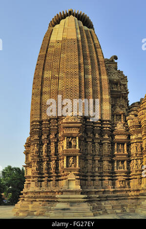 Vamana Khajuraho Tempel Madhya Pradesh, Indien Stockfoto