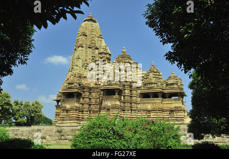 Kandariya Mahadeva Khajuraho Tempel Madhya Pradesh, Indien Stockfoto