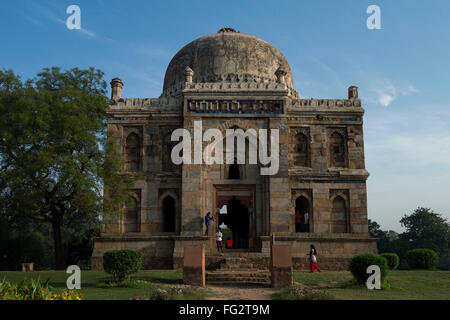 Shisha Gumbad ist ein Grab in Neu-Delhi von der letzten Linie der Lodhi-Dynastie zwischen 1489 und 1517 gebaut. Stockfoto