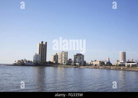 Skyline von Worli Nehru Science Centre, Bombay Mumbai, Maharashtra, Indien Stockfoto