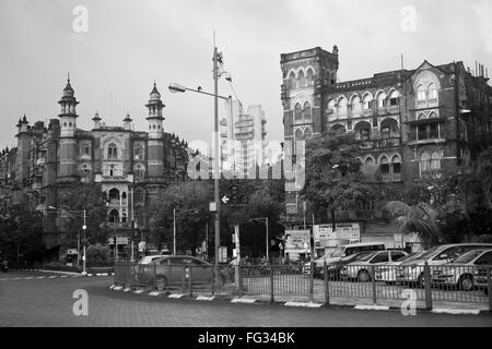 Majestätische Guest House und indischen mercantile Villa an; S P Mukherjee Chowk; Bombay; Mumbai; Maharashtra Stockfoto