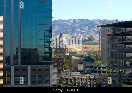 Idaho Zustand Capitol-Gebäudes in der Innenstadt von Boise, Idaho, USA. Stockfoto