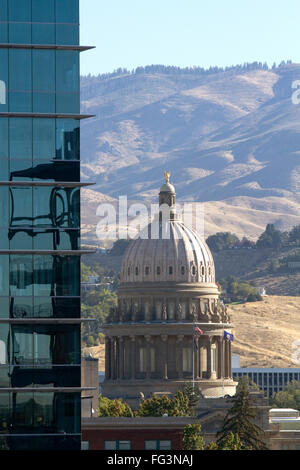 Idaho Zustand Capitol-Gebäudes in der Innenstadt von Boise, Idaho, USA. Stockfoto