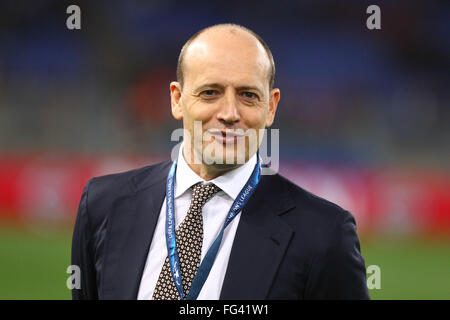 Stadio Olimpico, Rom, Italien. 17. Februar 2016. UEFA Champions League, Runde der 16 - Hinspiel, AS Roma gegen Real Madrid. BALDISSONI MAURO Credit: Aktion Plus Sport/Alamy Live-Nachrichten Stockfoto